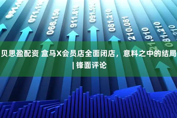 贝思盈配资 盒马X会员店全面闭店，意料之中的结局 | 锋面评论